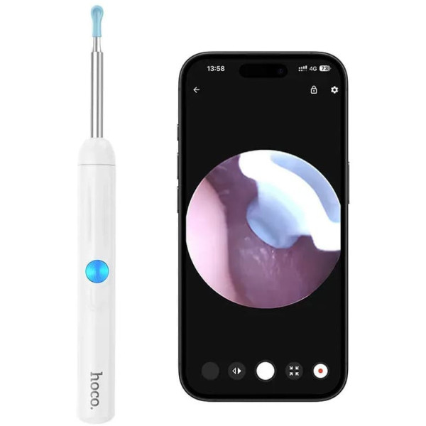 Інструмент для чищення вух з камерою Hoco HP65 White