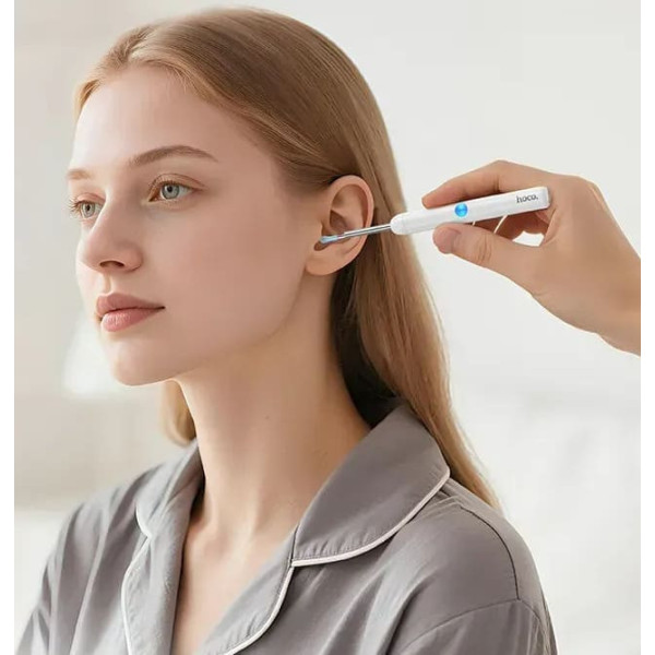 Инструмент для очищения ушей с камерой Hoco HP65 White