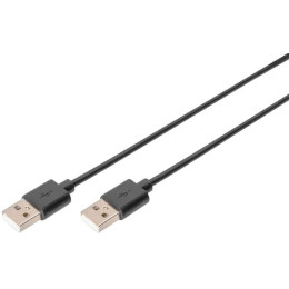 Кабель Digitus USB to USB (M/M) 3m Black (AK-300100-030-S)