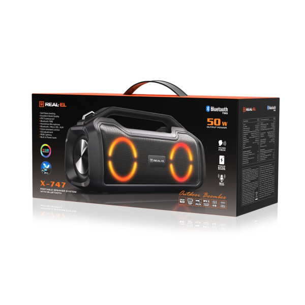 Акустична система REAL-EL X-747 Black (EL121600013)