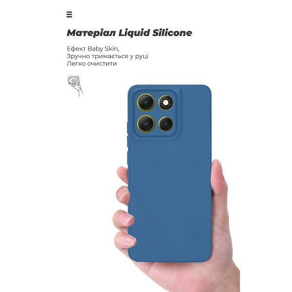 Чехол ArmorStandart ICON Camera Cov для Motorola G86 Power 5G Dark Blue (ARM87036)