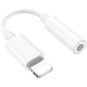 Перехідник Hoco LS34 Lightning to 3.5mm White