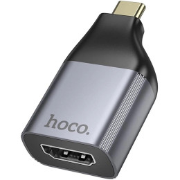 Перехідник Hoco UA33 Type-C to HDTV Metal Grey