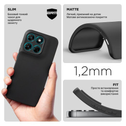 Чехол ArmorStandart Matte Slim Fit для Motorola G77 5G Camera cover Black (ARM91025)