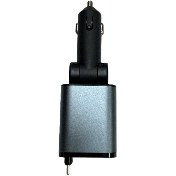 Автомобильное зарядное устройство DM PT-47 USB+2xType-C 50W Black
