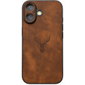 Чехол DM Camera Cover для Apple iPhone 17 Leather Deer