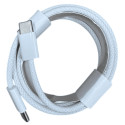 Кабель DM Type-C to Type-C 2m White