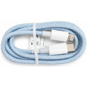Кабель для зарядки iPhone Lightning Type-C 1 м голубой