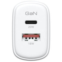 МЗП ArmorStandart Poweraze 20W GaN Type-C + USB-A White (ARM87067)