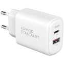 МЗП ArmorStandart Poweraze 20W GaN Type-C + USB-A White (ARM87067)