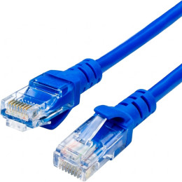 Патч-корд Atcom UTP, RJ45, Cat.5e, 15m, Синій (9168)