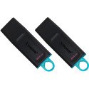 Флеш пам'ять Kingston DT Exodia 64GB USB 3.2 Black/Blue 2 Pieces (DTX/64GB-2P)