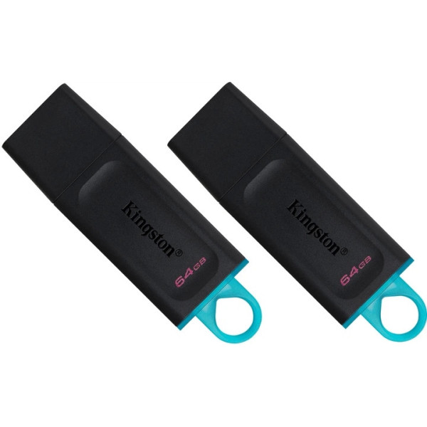 Флеш пам'ять Kingston DT Exodia 64GB USB 3.2 Black/Blue 2 Pieces (DTX/64GB-2P)