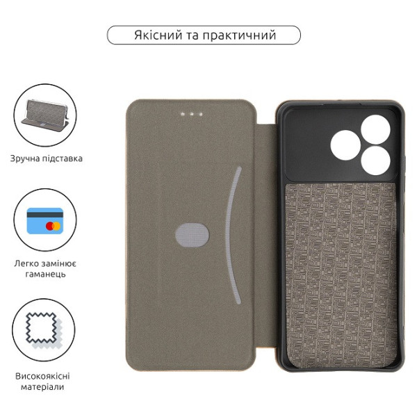 Чохол-книжка ArmorStandart G-Case для ZTE Blade A36 4G Gold (ARM89030)