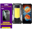 Полиуретановая пленка StatusSKIN Pro+ на экран Oukitel WP100 Titan Глянцевая