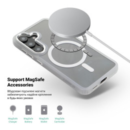 Чехол ArmorStandart Unit MagCase для Samsung S26 5G Matte Clear Silver (ARM88802)