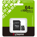 Карта памяти Kingston Canvas Select Plus microSDHC 64GB UHS-I R100MB/s + адаптер (SDCS3/64GB)