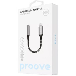 Адаптер Proove SoundMesh Lightning to 3.5 mm Gray (ACSM00005101)