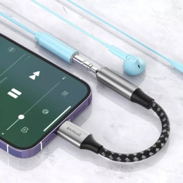 Адаптер Proove SoundMesh Lightning to 3.5 mm Gray (ACSM00005101)