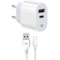 СЗУ MadeInFuture MFS12 12W A+C + cable USB to Type-C White (MIF82822)