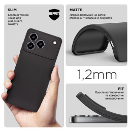 Чохол ArmorStandart Matte Slim Fit Camera Cov для ZTE Blade A76 4G Black (ARM87536)