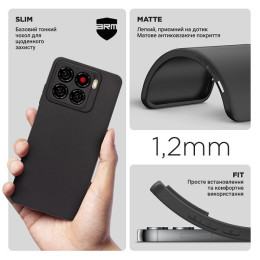 Чохол ArmorStandart Matte Slim Fit Camera Cov для ZTE Blade A56 4G Black (ARM87537)