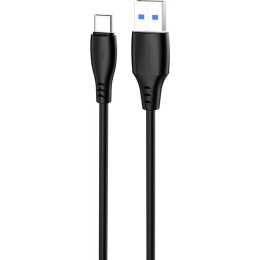 Кабель Proove Simple Silicone USB to Type-C 3A 1m Black (CCSS15001201)