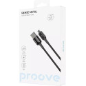 Кабель Proove Dense Metal USB to Micro 2.4A 1m Black (CCDM20001301)