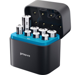 Зарядний Пристрій з АКБ Proove Compact Station 8pcs (4xAAA + 4xAA) Black (RBCS00000001)