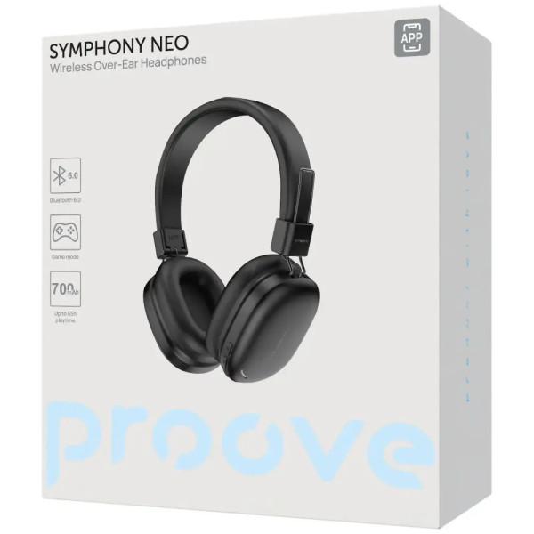 Bluetooth-гарнітура Proove Symphony Neo (APP) Black (HPSN0001AP01)