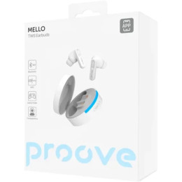 Bluetooth-гарнітура Proove Mello TWS with ANC (APP) White (TWML0001AP02)