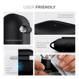 Чехол для навушників ArmorStandart Hang Case для Apple AirPods Pro 2 Black (ARM68601)