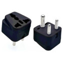 Перехiдник розетки EU-Female, UK-Male Black (ARM88383)