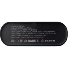 Power Bank Gelius Hype GP-PB306 30000mAh 100W + cable Type-C 1m Black