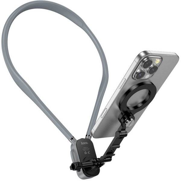 Тримач для телефону на шию Hoco K31 Campo magnetic neck-hanging holder Black Gray