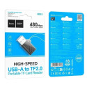 Кардрідер Hoco HB53 USB to TF 2.0 Black