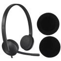Амбушюры Sponge Universal 50 mm для Logitech H330/H340/H600/H111/Sennheiser PX100/PX200 Black