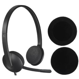 Амбушюры Sponge Universal 50 mm для Logitech H330/H340/H600/H111/Sennheiser PX100/PX200 Black