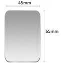 Магнітний тримач-пластина для смартфону (45x65mm) Silver