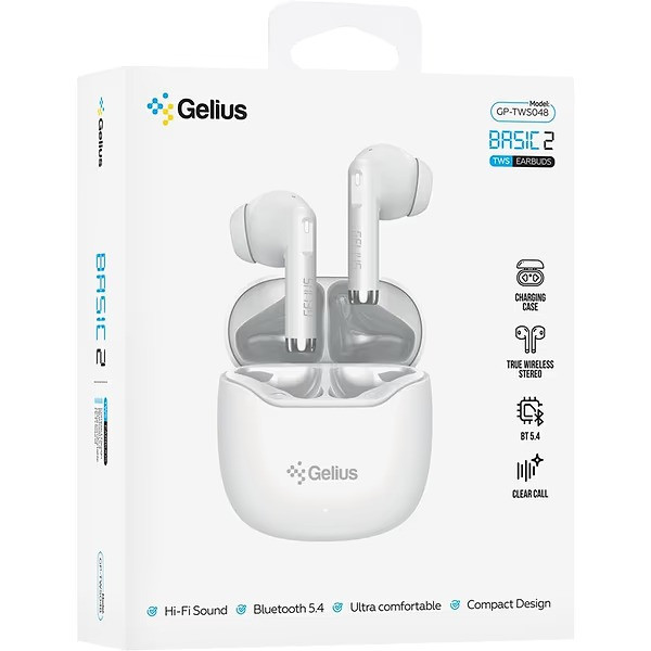 Bluetooth-гарнітура Gelius Basic 2 GP-TWS048 White