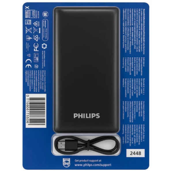 Power Bank Philips 20000mAh 20W Black