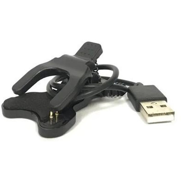 Зарядний кабель для смарт-годинників 2-pin Clip Black