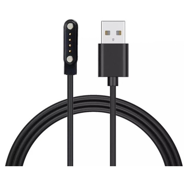 Зарядный кабель для смарт-часов 4-pin 9.0mm Black