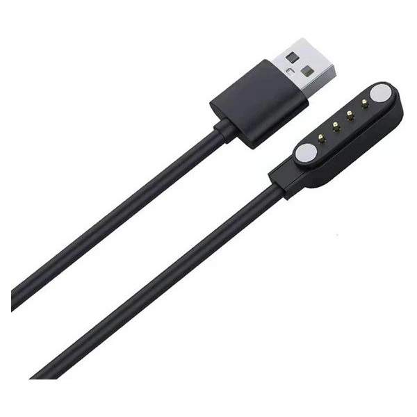 Зарядный кабель для смарт-часов 4-pin 9.0mm Black