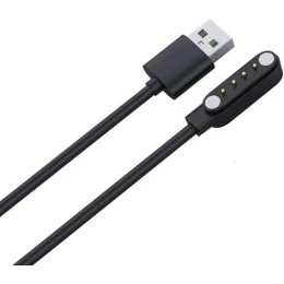 Зарядний кабель для смарт-годинників 4-pin 9.0mm Black