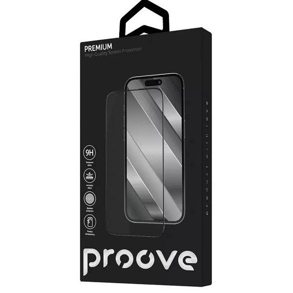 Купить Защитное стекло Proove Premium для iPhone 17 Pro Max Black (PGPPMI17PM01) в Харькове. Цена, фото, заказать в Украине