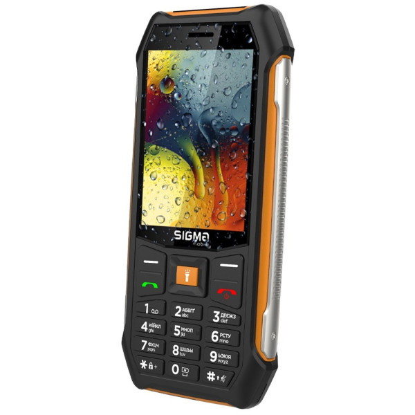 Телефон Sigma mobile X-Style 323 Rain Black/Orange
