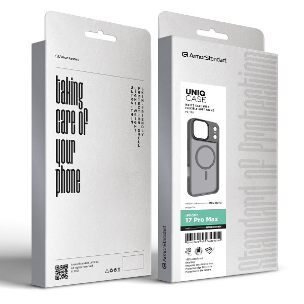 Купити Чохол ArmorStandart Uniq MagCase для Apple iPhone 17 Pro Max Titanium Grey (ARM86275) у Харкові. Ціна, фото, замовити в У