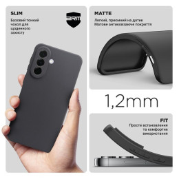 Чохол ArmorStandart Matte Slim Fit Camera Cov для Samsung A37 5G Black (ARM89709)