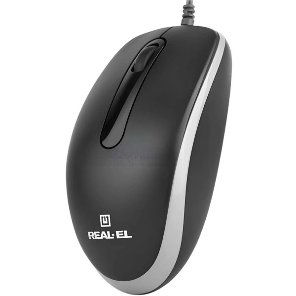 Мышка REAL-EL RM-215 USB Black (EL123200037)